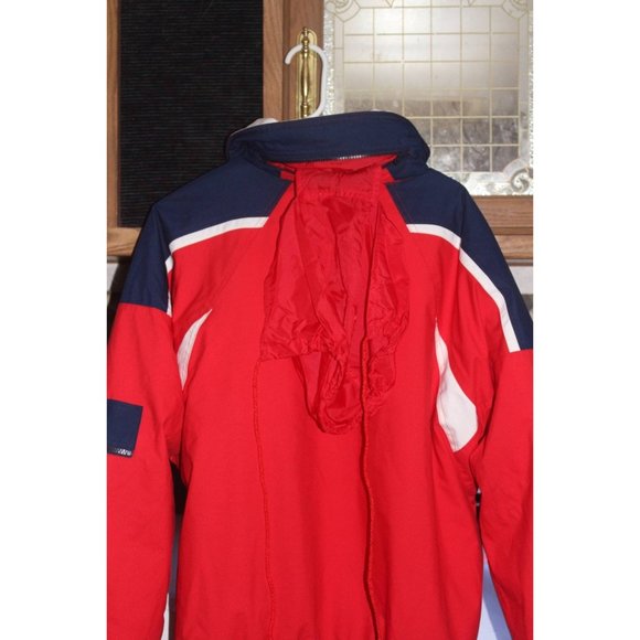 1980s Vintage Mens White Stag Ski Jacket Red Med 48 - Picture 3 of 8